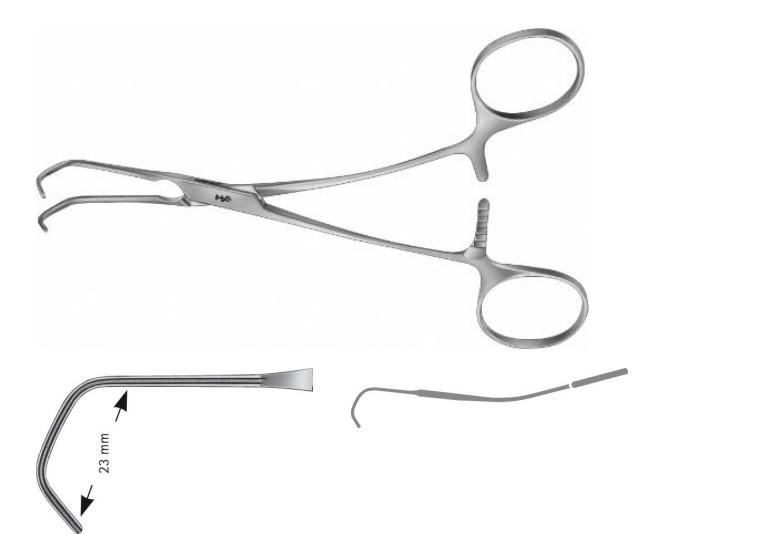 КАСТЕНЕДА НЕОНАТАЛЬН. ЗАТИСКАЧ ВИГНУТ. 23MM 155MM